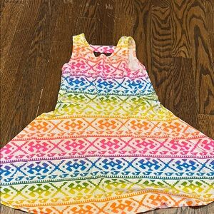 Colorful Patterned Kids Dress